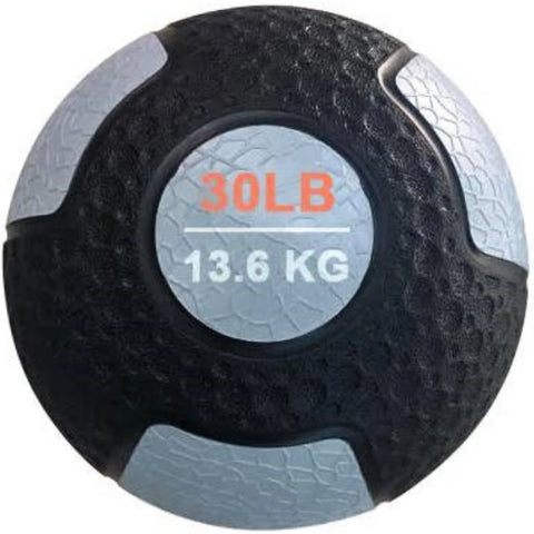 French Fitness Rubber Medicine Ball Set of 10 (6 to 25 lbs) w/Rack (New)