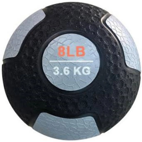 French Fitness Rubber Medicine Ball Set of 10 (6 to 25 lbs) w/Rack (New)