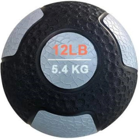 French Fitness Rubber Medicine Ball Set of 10 (6 to 25 lbs) w/Rack (New)