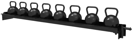French Fitness 43" Rack & Rig Kettlebell Tier/Tray Attachment (New) - Front View
