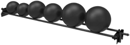 French Fitness 43" Rack & Rig Ball Tier/Tray Attachment (New) - Angled View