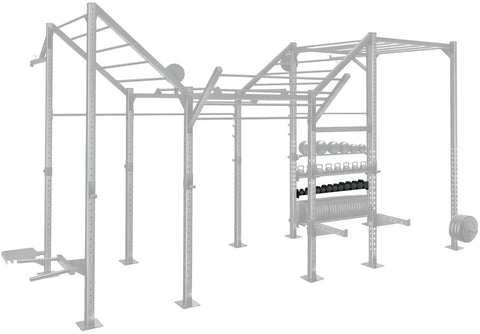 French Fitness 71" Rack & Rig Dumbbell Tier/Tray Attachment (New) Image 2