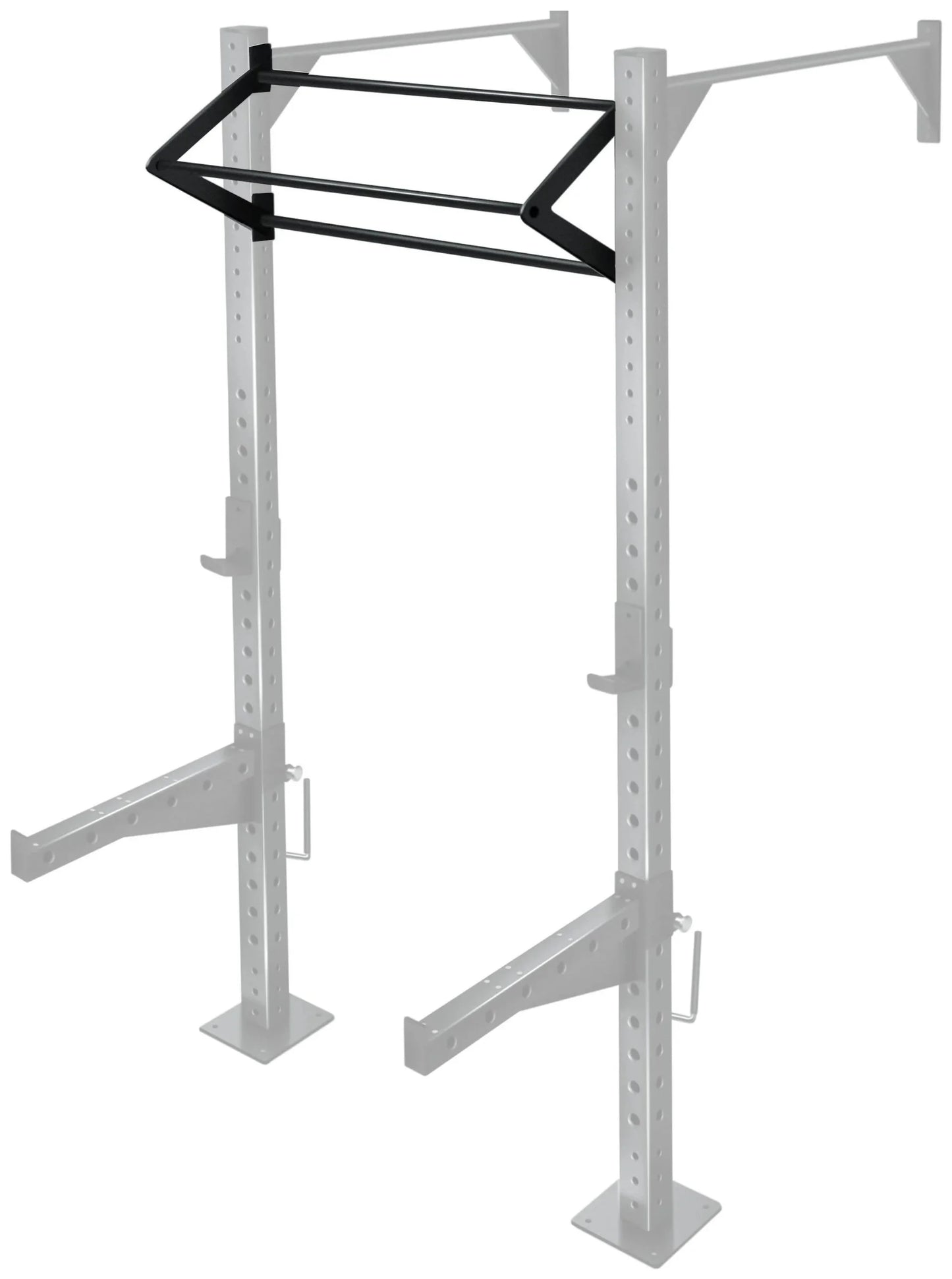French Fitness 43" Rack & Rig Dirty South Bar Attachment (New) - Side View