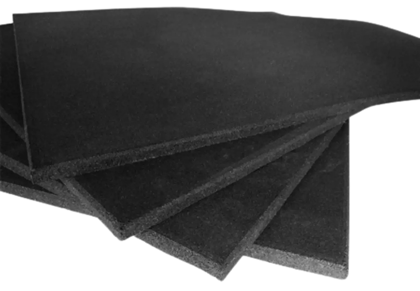 French Fitness Rubber Square Gym Flooring (39.37"x39.37" ea) (New) Image