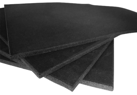 French Fitness Rubber Square Gym Flooring (39.37"x39.37" ea) (New) Image