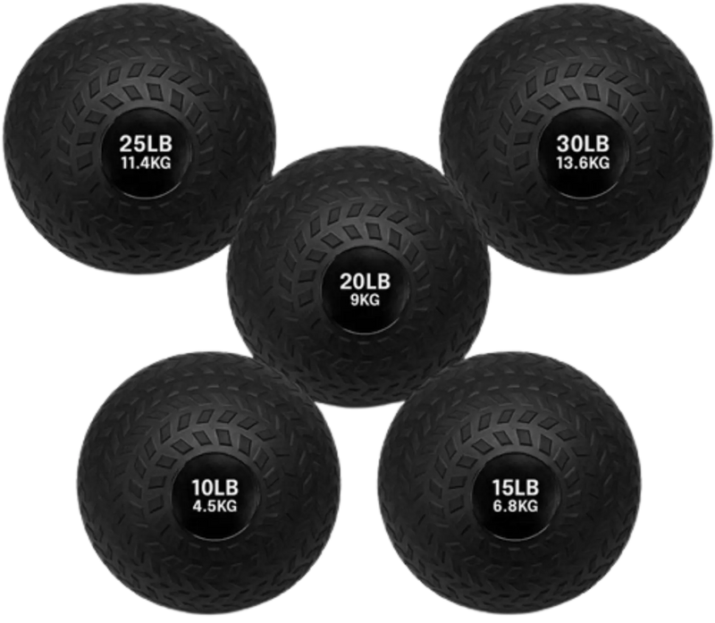 French Fitness PVC Slam Ball Set of 5 (10 to 30 lbs) (New)