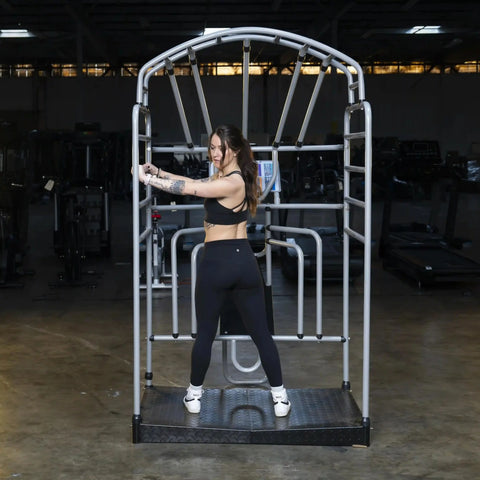 French Fitness FF-SC15 Stretch Cage - Silver (New)