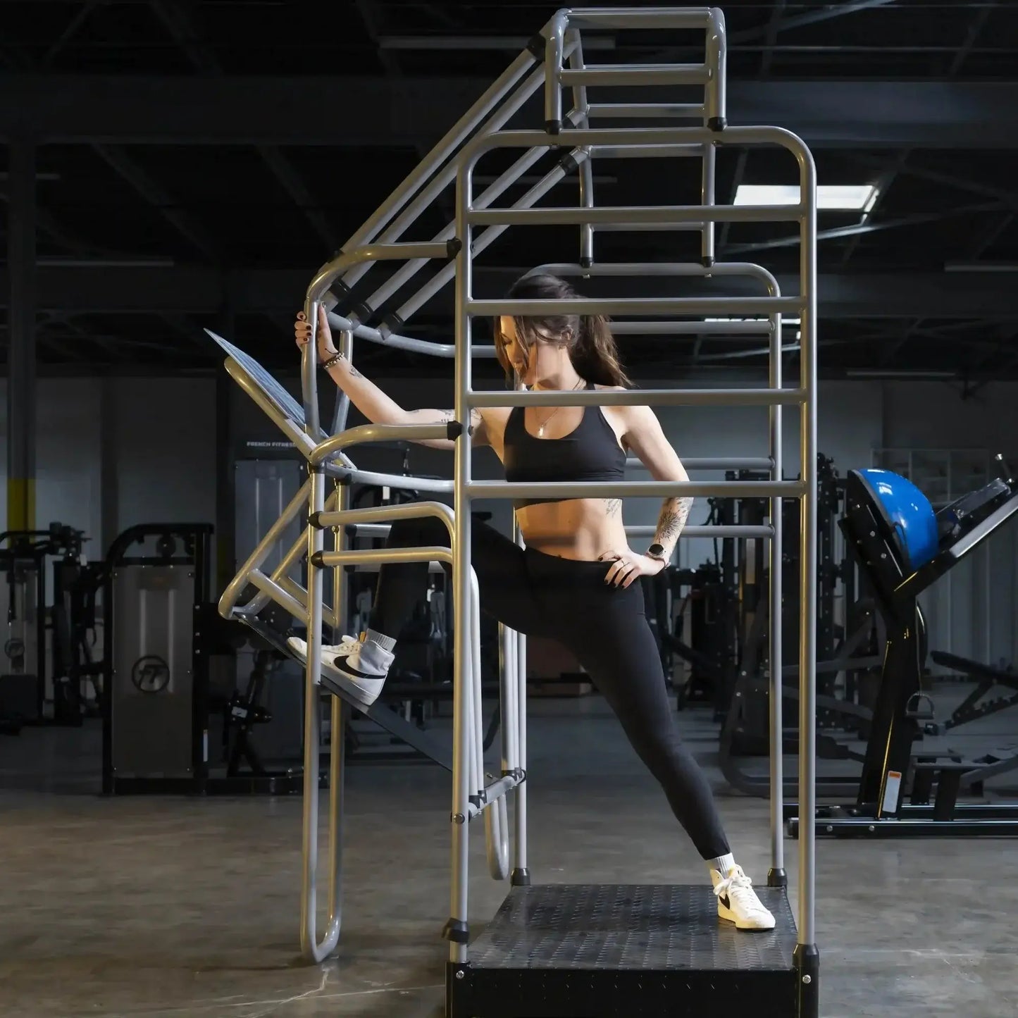 French Fitness FF-SC15 Stretch Cage - Silver (New) Image 8