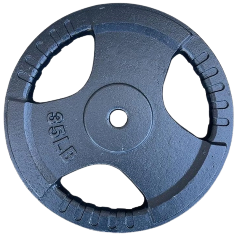 French Fitness Standard Cast Iron 1" Weight Plate 35 lbs (New)