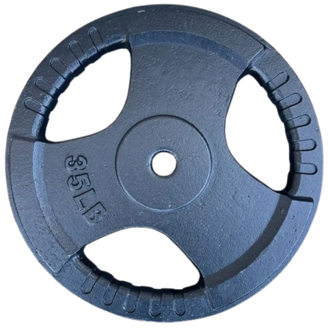 French Fitness Standard Cast Iron 1" Weight Plate 35 lbs (New) Image