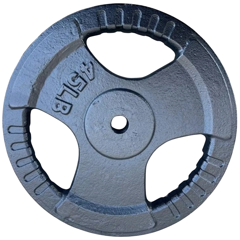 French Fitness Standard Cast Iron 1" Weight Plate 45 lbs (New)