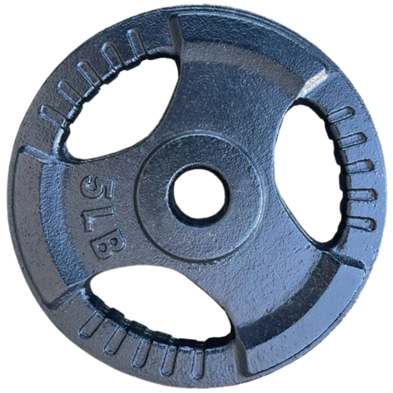 French Fitness Standard Cast Iron 1" Weight Plate 5 lbs (New)