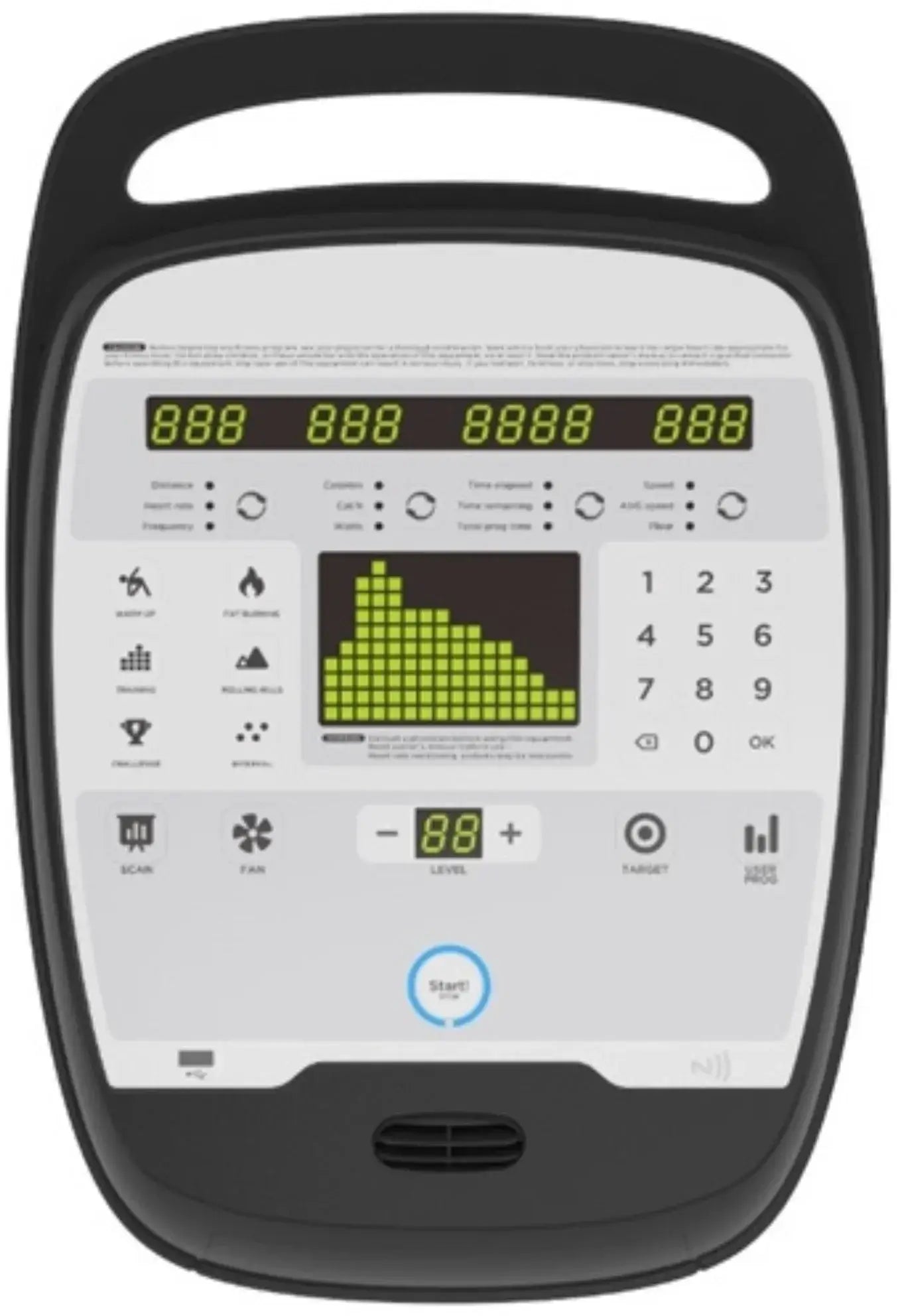 French Fitness SE400 Recumbent Seated Elliptical w/LED Console (New) Image 3