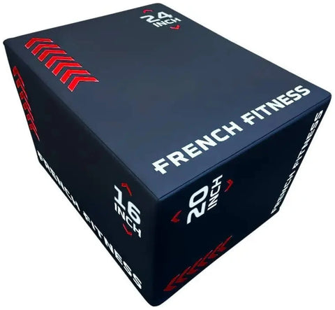 French Fitness 16-20-24 3-In-1 Soft Foam Plyo Box (New)