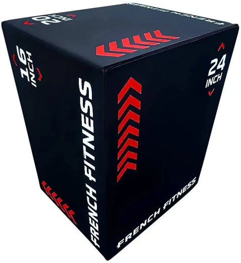 French Fitness 16-20-24 3-In-1 Soft Foam Plyo Box (New)