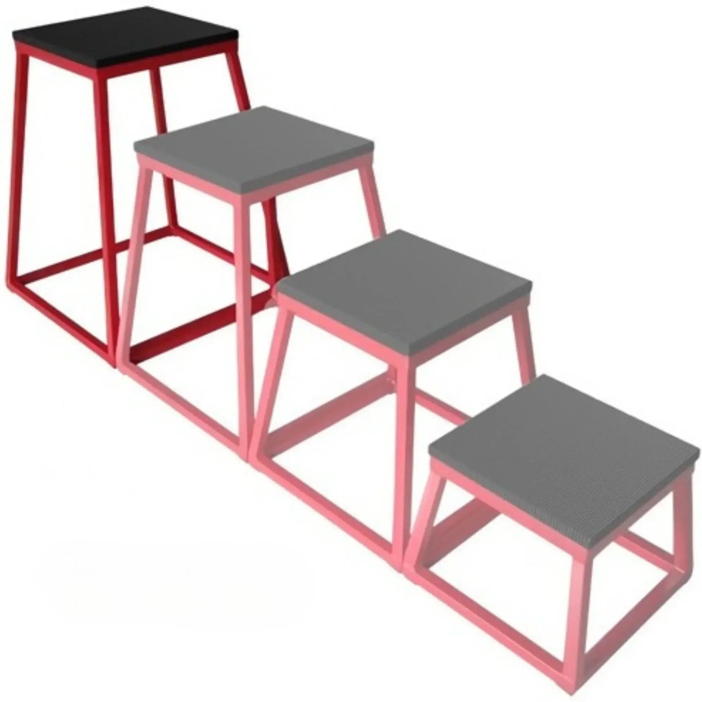 French Fitness 30" Steel Plyo Jump Box (New) - Angled View