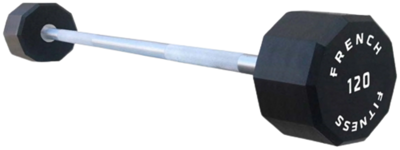 French Fitness Straight Urethane Barbell 120 lbs - Single (New)