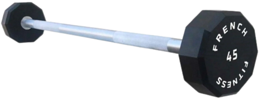 French Fitness Straight Urethane Barbell 45 lbs - Single (New) Image