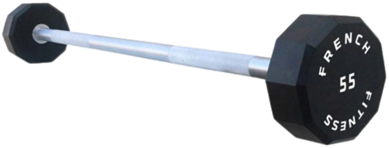 French Fitness Straight Urethane Barbell 55 lbs - Single (New)