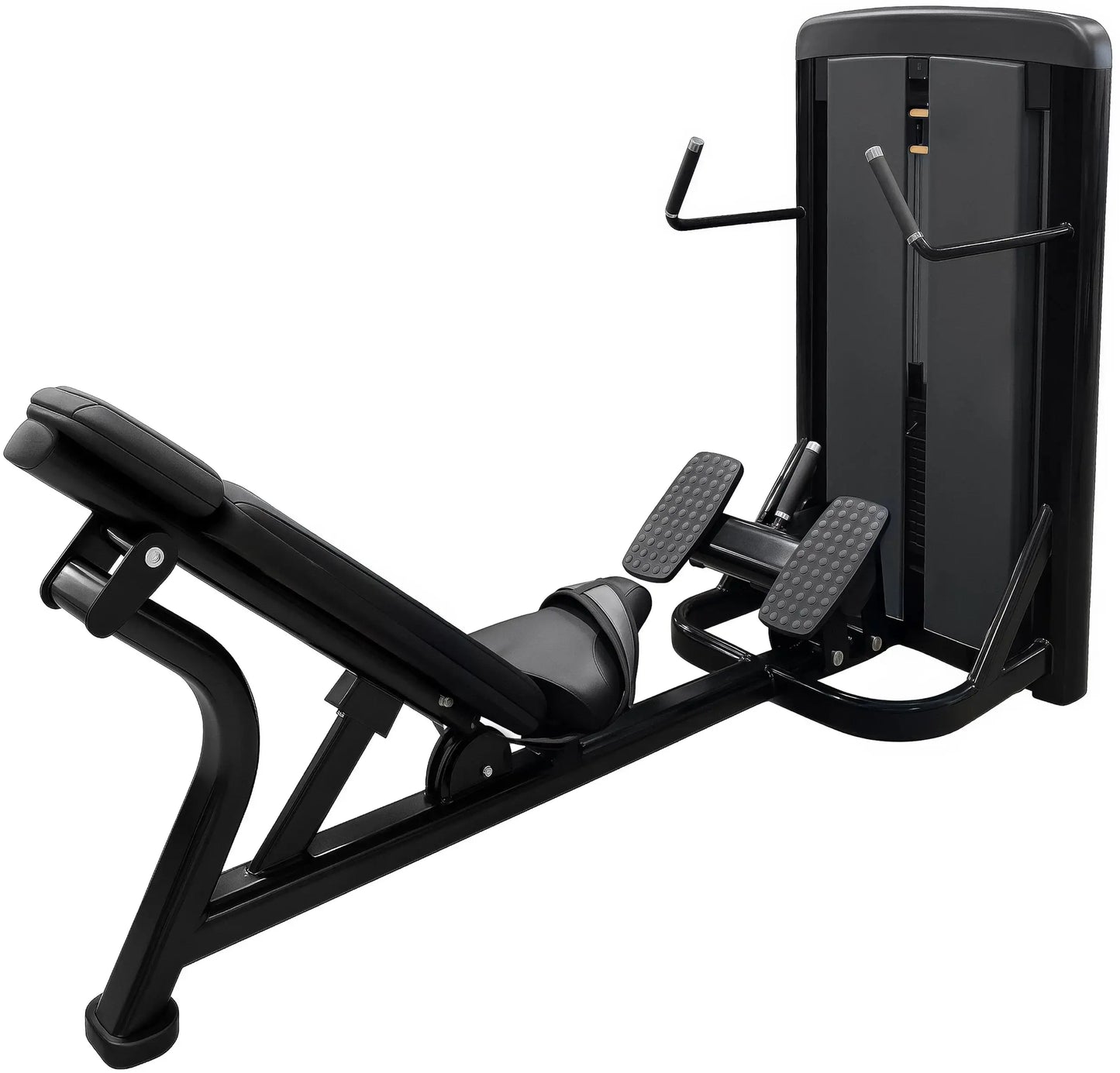 French Fitness Telluride Hip Thrust Glute Machine – Textured dual foot platform view - new commercial gym equipment for glute and hip thrust exercises.