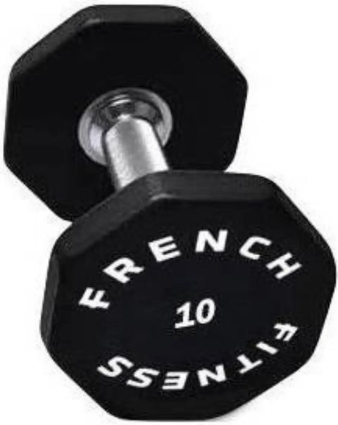 French Fitness Urethane 8 Sided Hex Dumbbell 10 lbs - Single (New) Image 2