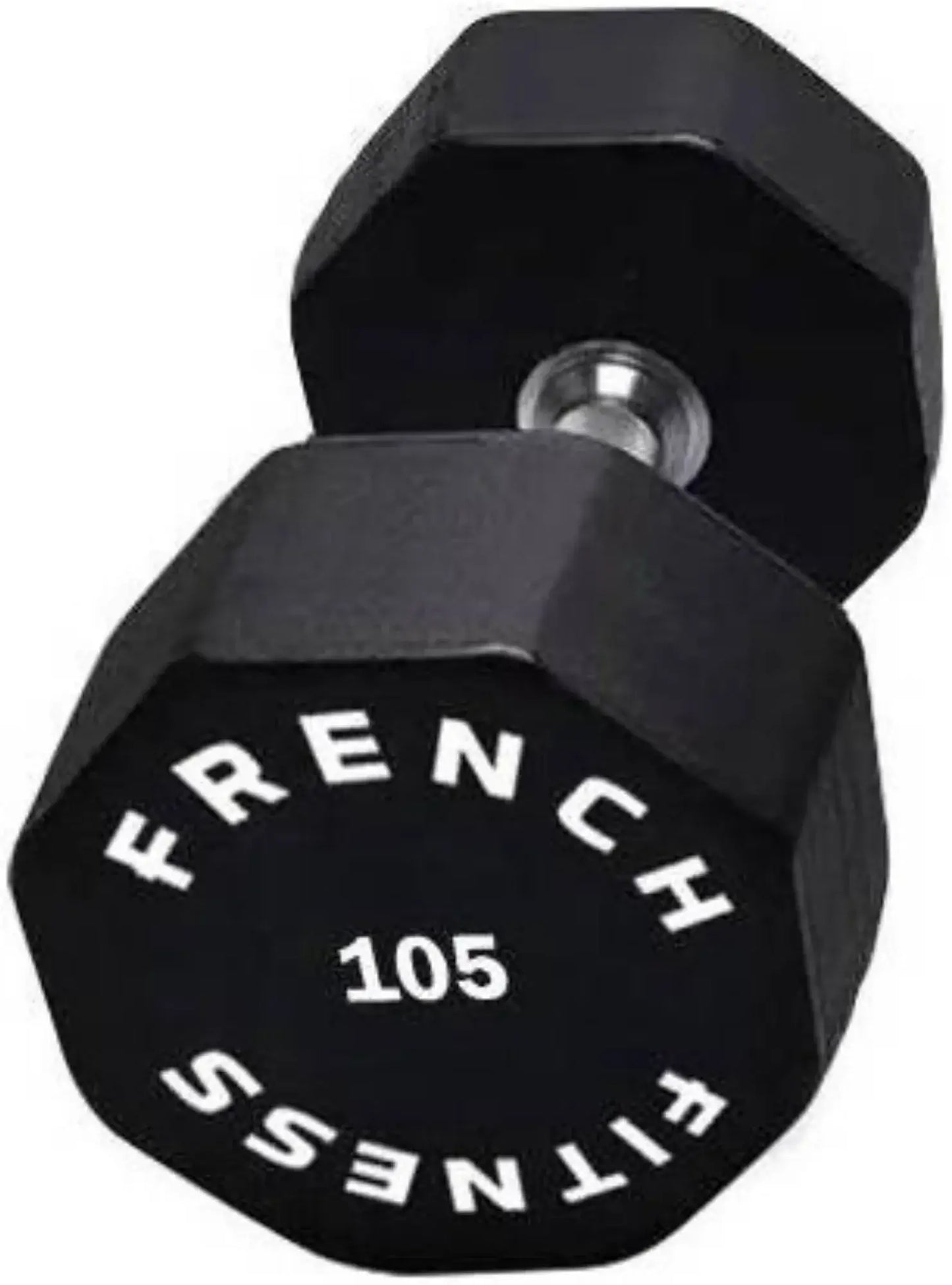 French Fitness Urethane 8 Sided Hex Dumbbell 105 lbs - Single (New) Image 2