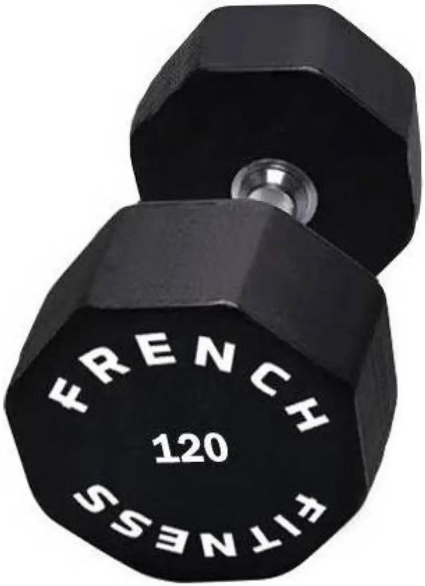 French Fitness Urethane 8 Sided Hex Dumbbell 120 lbs - Single (New) Image 2