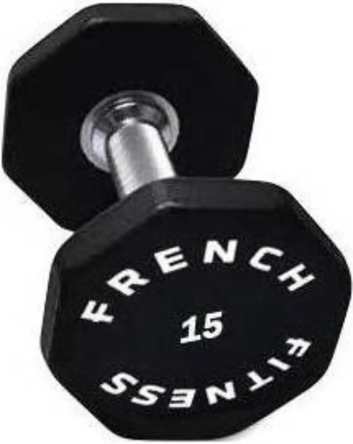 French Fitness Urethane 8 Sided Hex Dumbbell 15 lbs - Single (New) Image 2