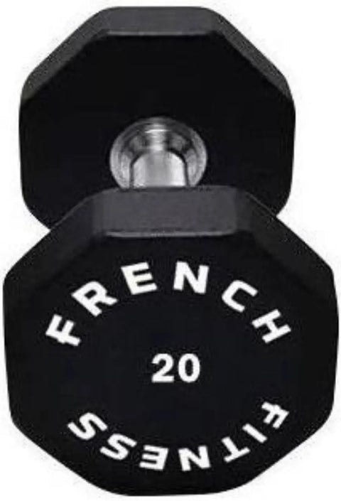 French Fitness Urethane 8 Sided Hex Dumbbell 20 lbs - Single (New) Image 2