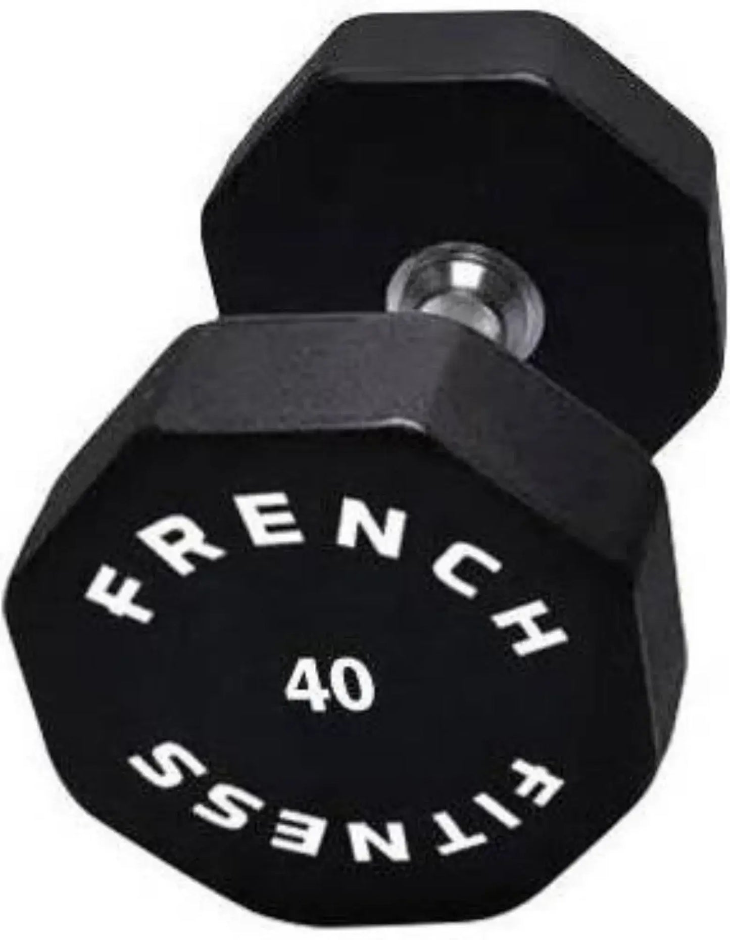 French Fitness Urethane 8 Sided Hex Dumbbell 40 lbs - Single (New) Image 2