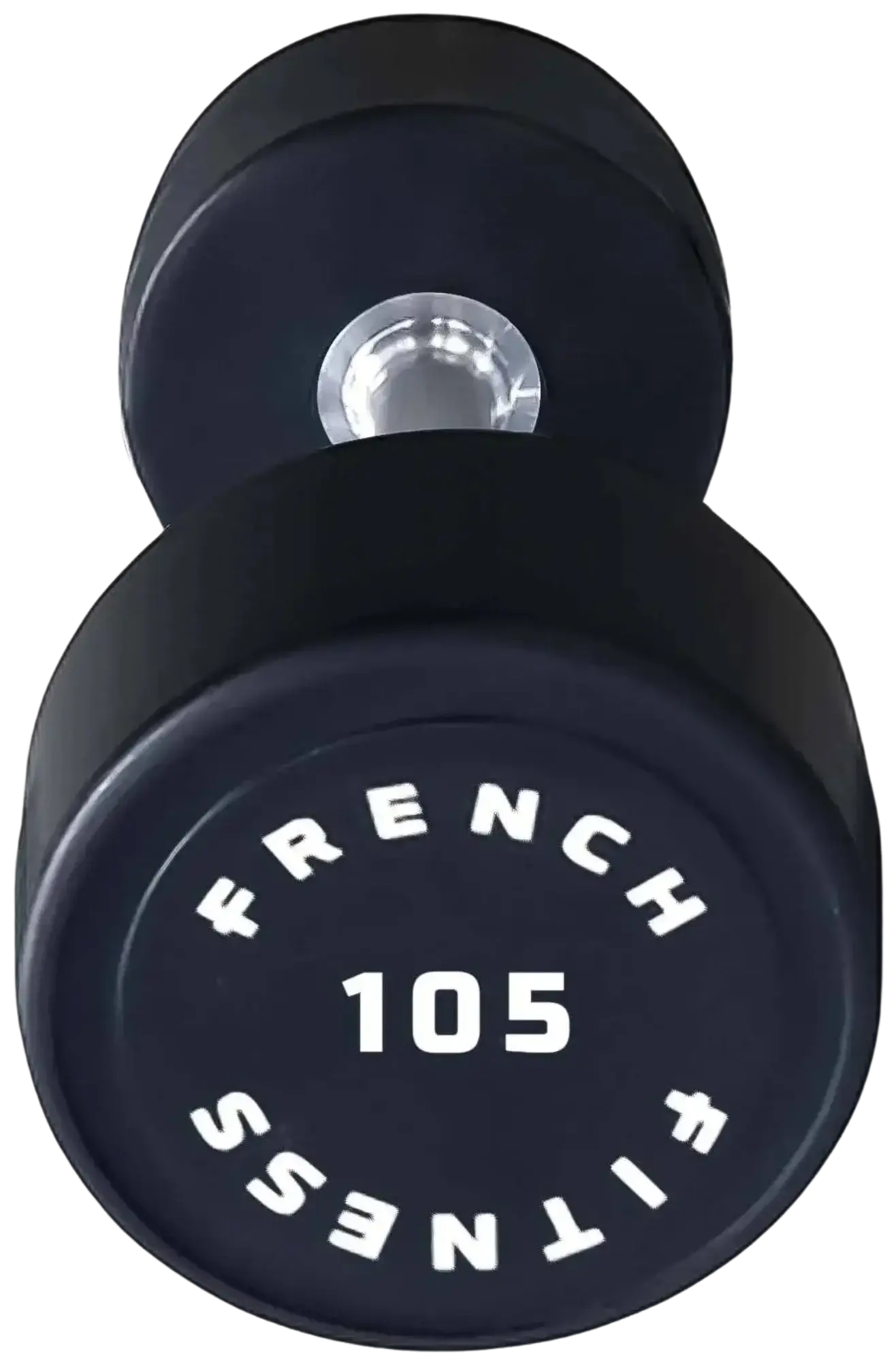 French Fitness Urethane Round Pro Style Dumbbell 105 lbs - Single (New) Image
