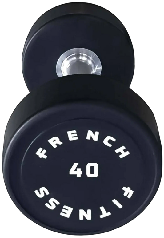 French Fitness Urethane Round Pro Style Dumbbell 40 lbs - Single (New) Image