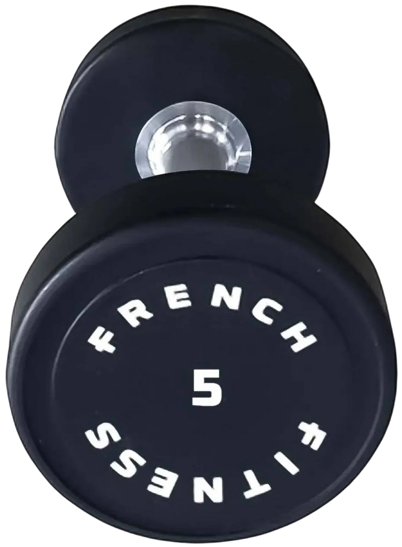 French Fitness Urethane Round Pro Style Dumbbell 5 lbs (New)