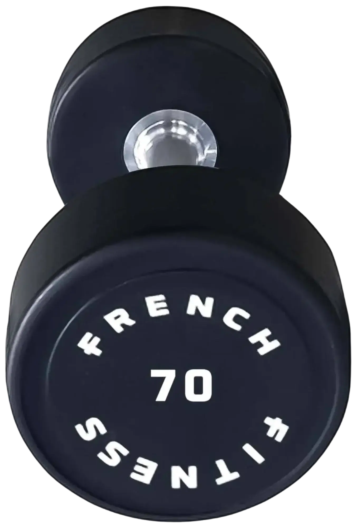 French Fitness Urethane Round Pro Style Dumbbell 70 lbs - Single (New) Image