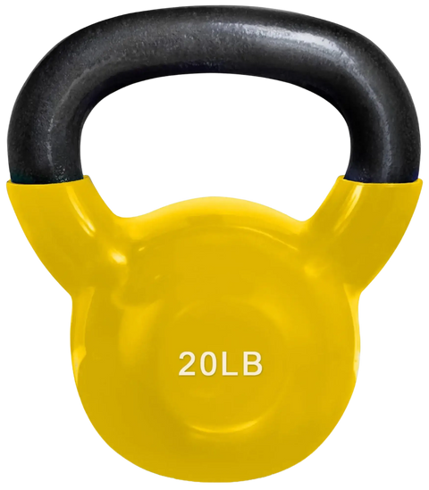French Fitness Vinyl Kettlebell 20 lbs (New) Image