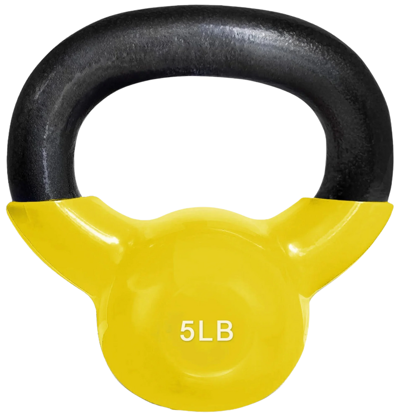French Fitness Vinyl Kettlebell 5 lbs (New)