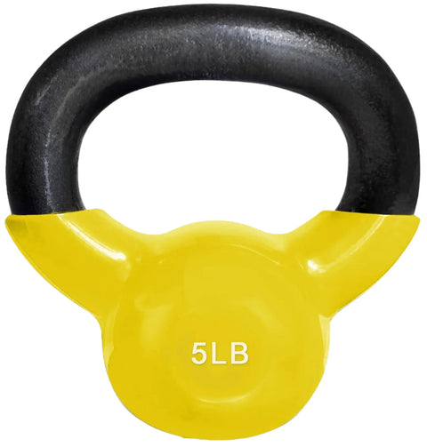 French Fitness Vinyl Kettlebell Set Set of 6 (5-20 lbs) (New)