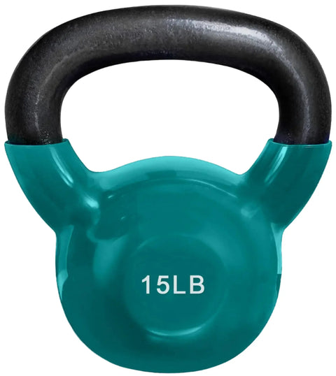 French Fitness Vinyl Kettlebell Set Set of 6 (5-20 lbs) (New)