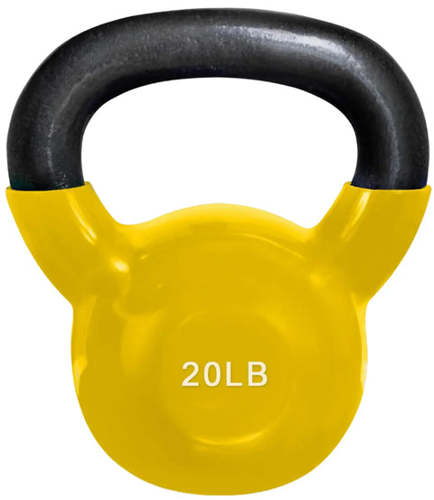 French Fitness Vinyl Kettlebell Set Set of 6 (5-20 lbs) (New)