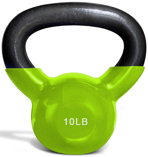 French Fitness Vinyl Kettlebell Set 5-50 lbs (New)