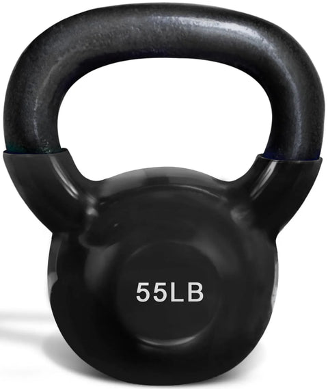 French Fitness Vinyl Kettlebell Set 5-60 lbs (New)