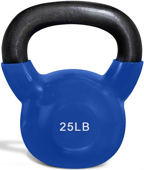 French Fitness Vinyl Kettlebell Set 5-60 lbs (New)