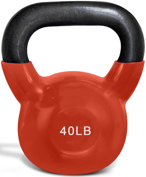 French Fitness Vinyl Kettlebell Set 5-60 lbs (New)