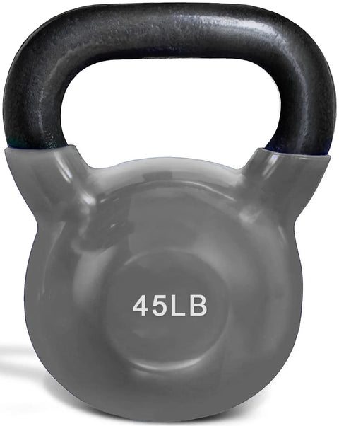 French Fitness Vinyl Kettlebell Set 5-60 lbs (New)