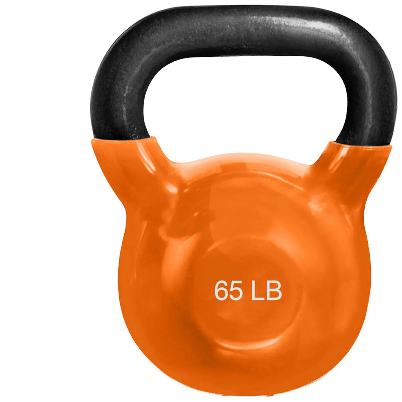 French Fitness Vinyl Kettlebell 65 lbs (New)