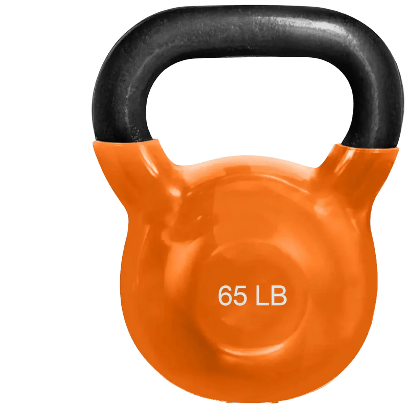 French Fitness Vinyl Kettlebell Set 5-70 lbs (New)