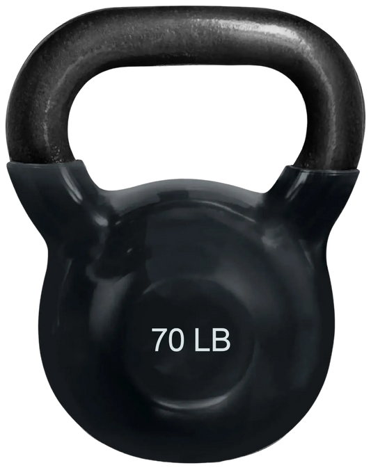 French Fitness Vinyl Kettlebell 70 lbs (New) Image