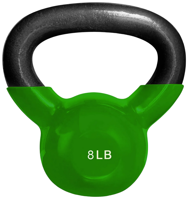 French Fitness Vinyl Kettlebell 8 lbs (New)