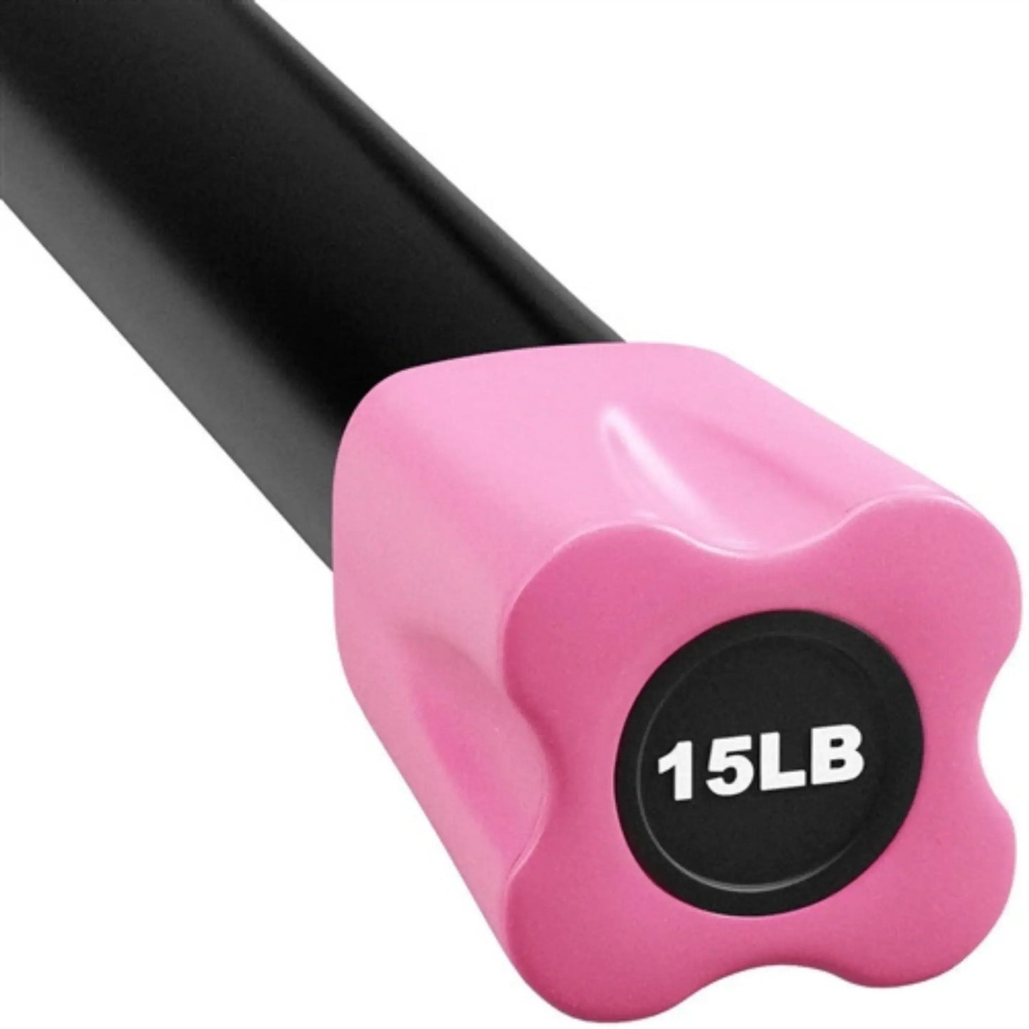 French Fitness Weighted Body Fitness Bar 15 lbs - Pink (New) Image 2