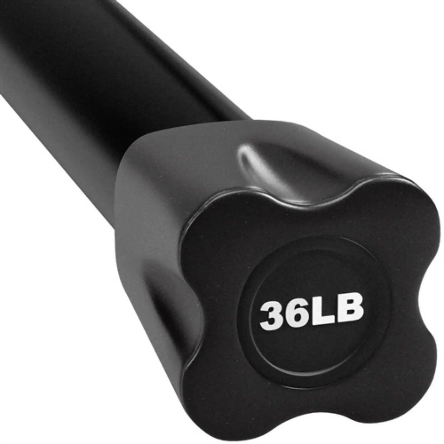French Fitness Weighted Body Fitness Bar 36 lbs - Black (New) Image 2